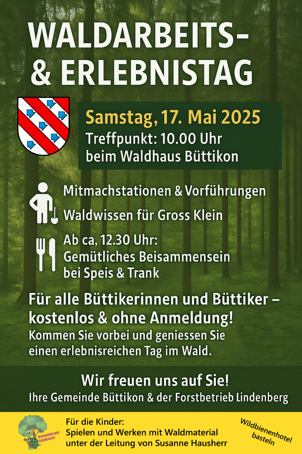 Waldarbeits- und Erlebnistag